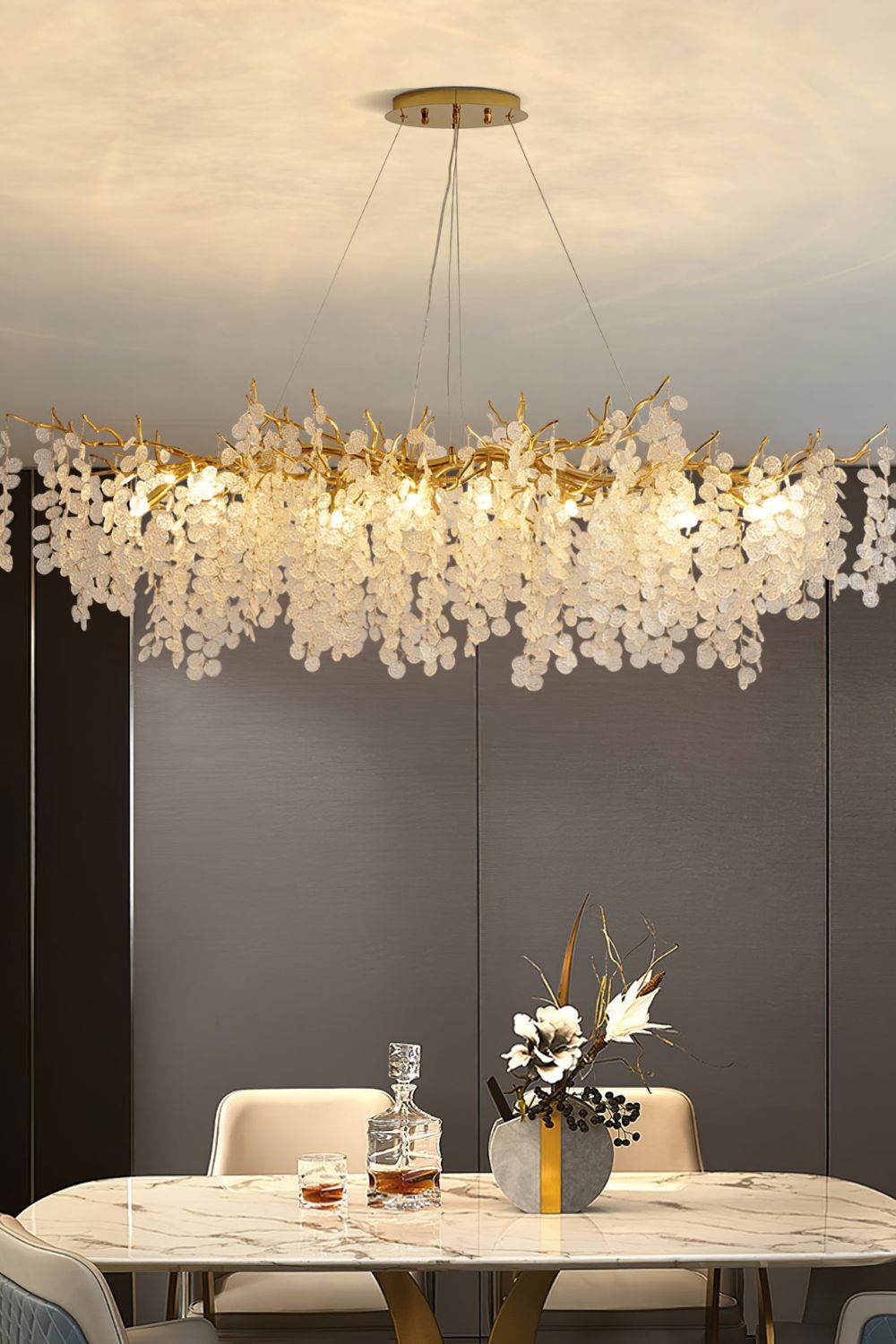 Shiro Noda Crystal Chandeliers - SamuLighting