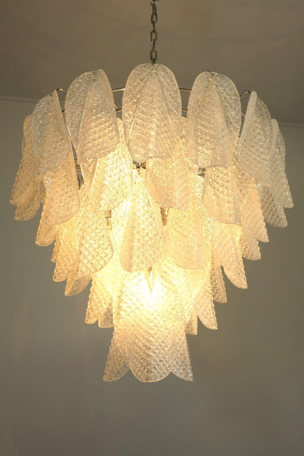 Rondini Transparent Murano Glass Chandelier