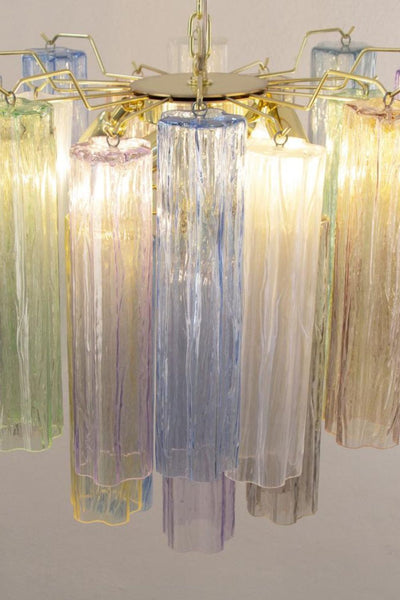 Multi-Colored Murano Glass Tronchi Chandelier