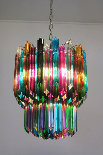 Quadridri Multicolor Prism Chandelier