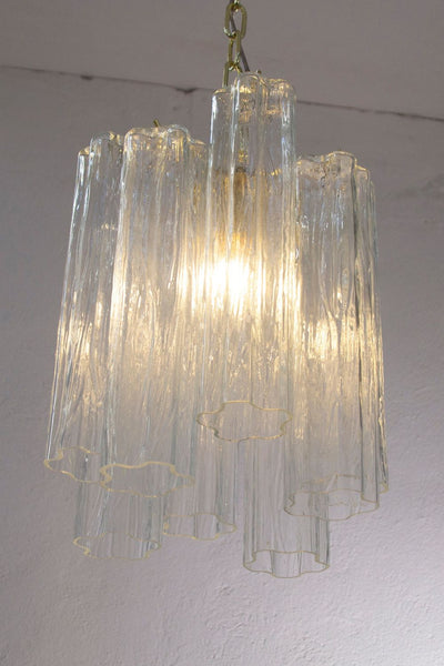 Vintage Murano Glass Tronchi Pendant Light