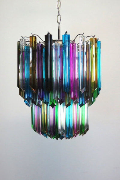 Quadridri Multicolor Prism Chandelier