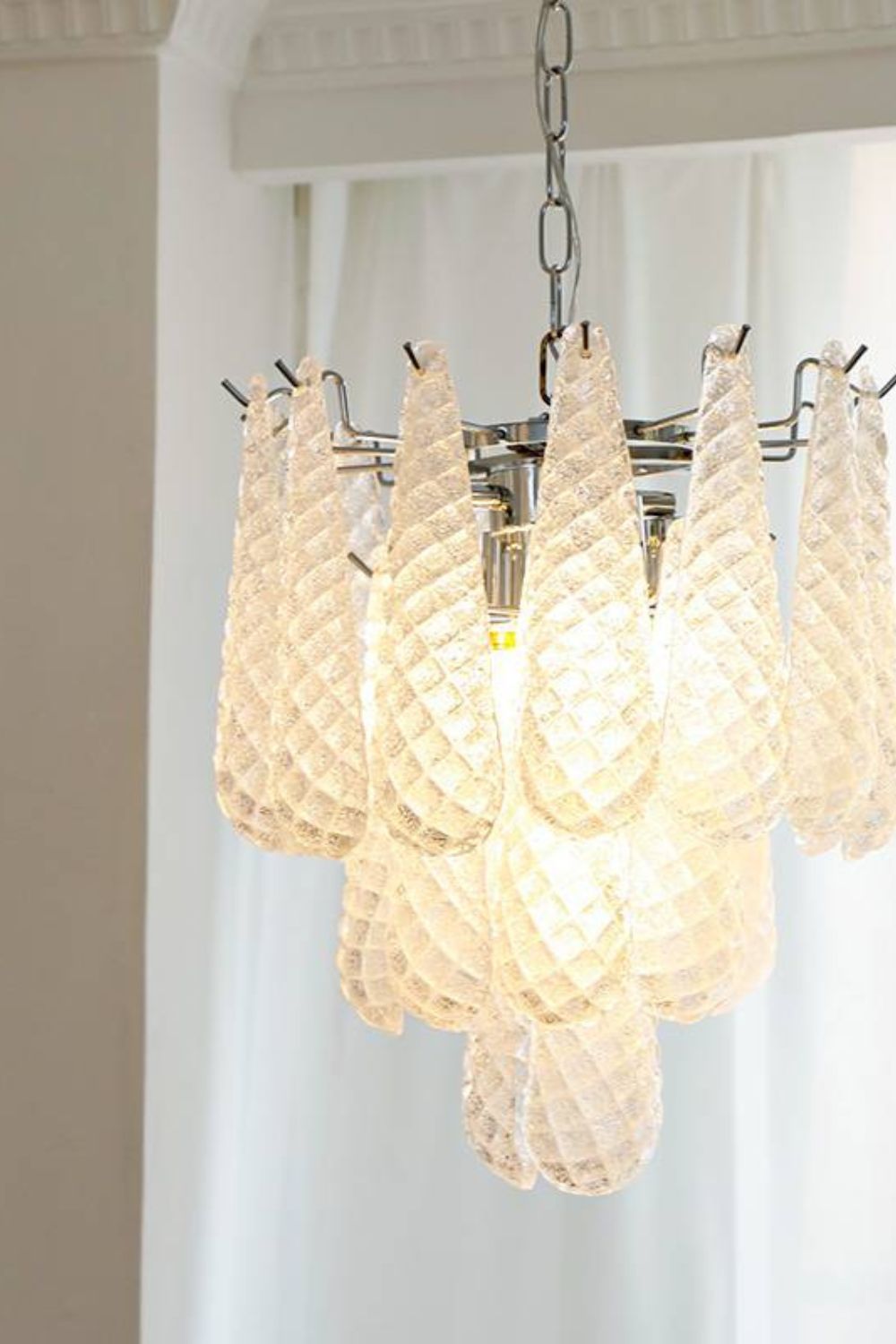 Murano Honeycomb Glass Chandelier - SamuLighting