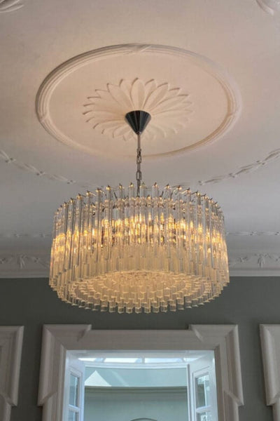 Murano Transparent Prism Triedri Chandelier