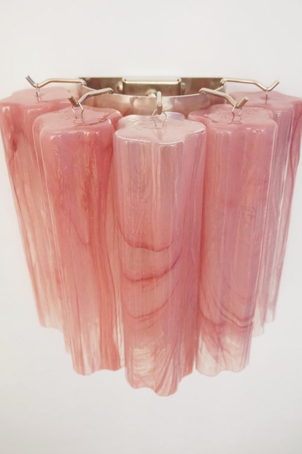 Pink Murano Glass Tube Wall lamp