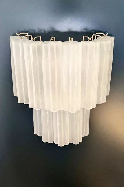 Murano frosted white glass tube Wall Lamp