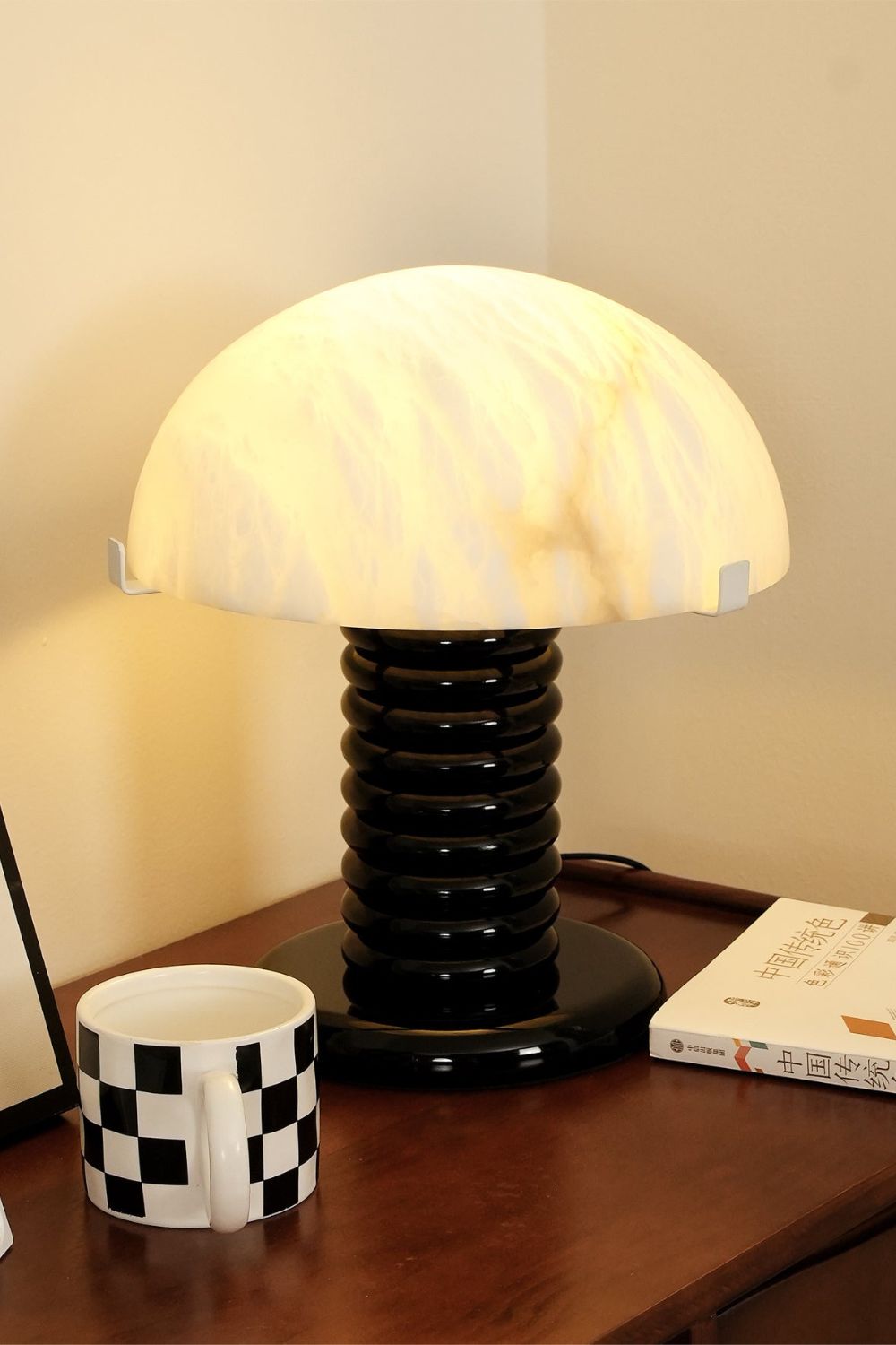 Ben Swildens Alabaster Table Lamp