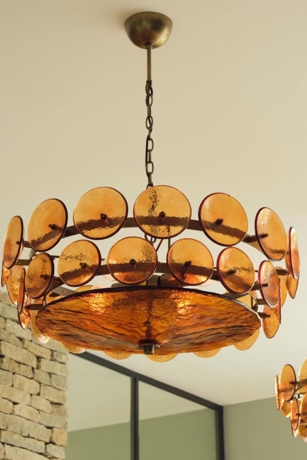 Italian Murano glass Lorenzo chandelier