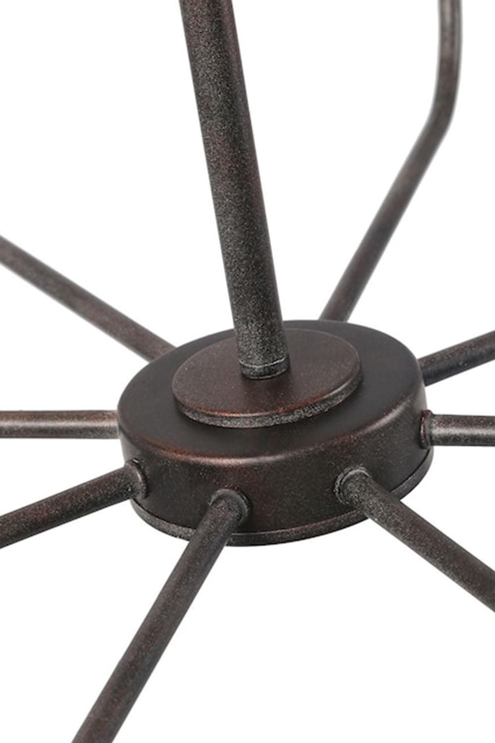 Black Iron Classic Candle Chandelier