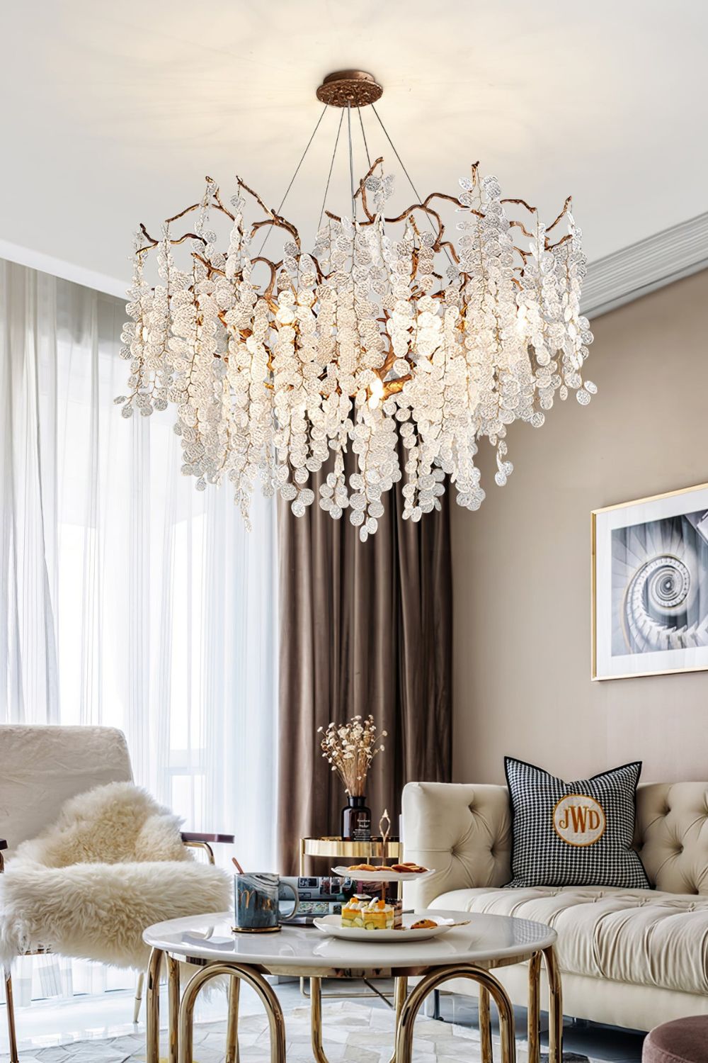 Shiro Noda Crystal Chandeliers - SamuLighting