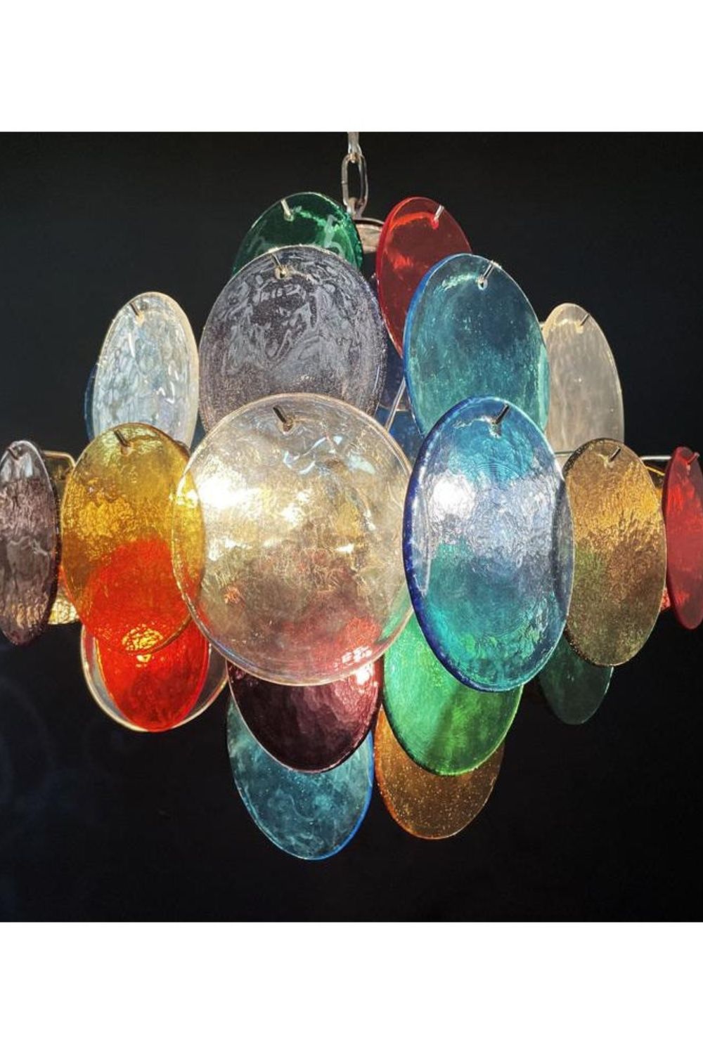 Murano Glass Disc Pendant Light