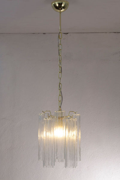 Vintage Murano Glass Tronchi Pendant Light