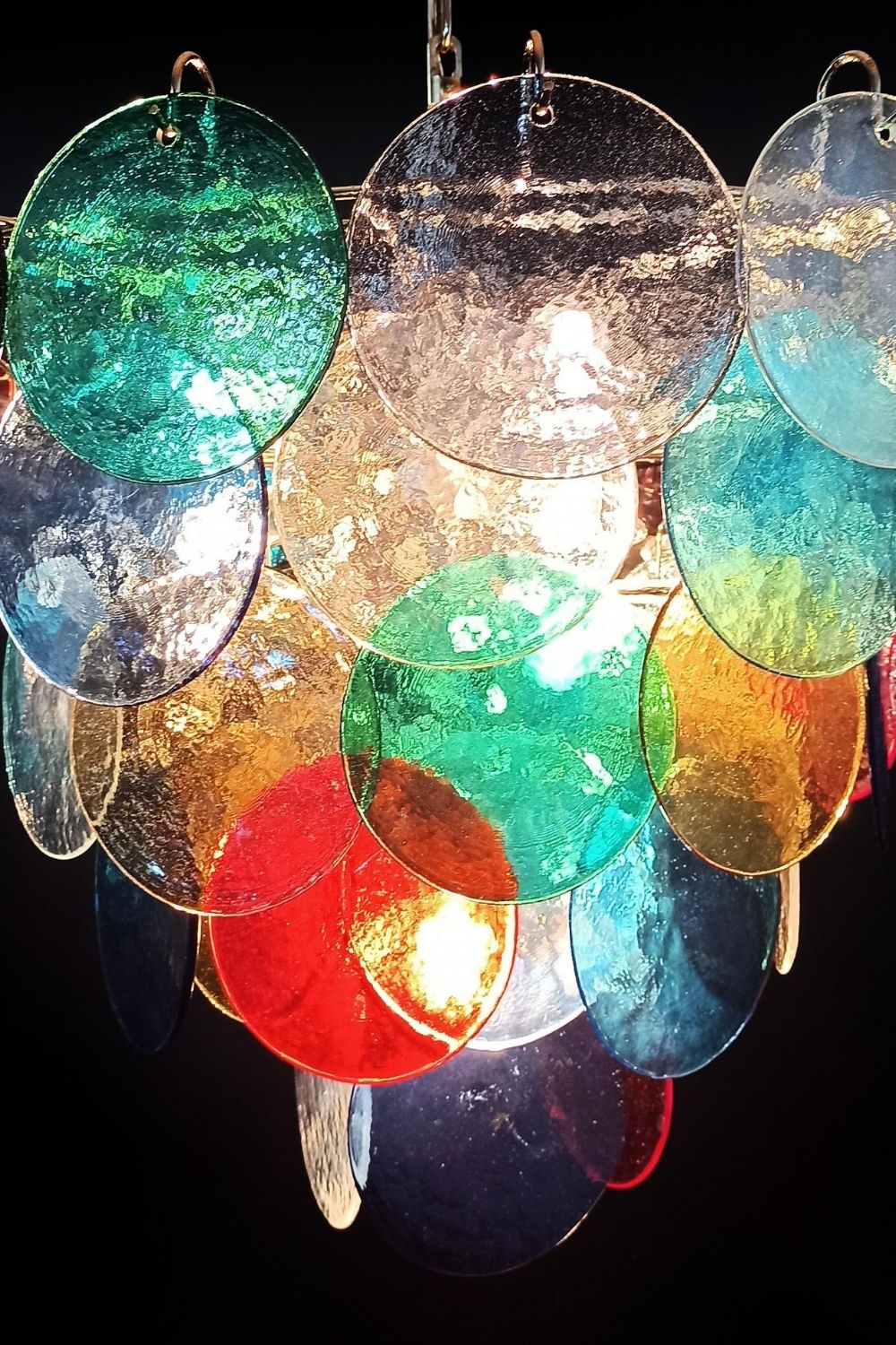 Multicolored Glass High Quality Murano Chandelier