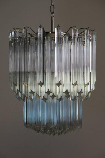 Venini Style Murano Quadriedri Chandelier