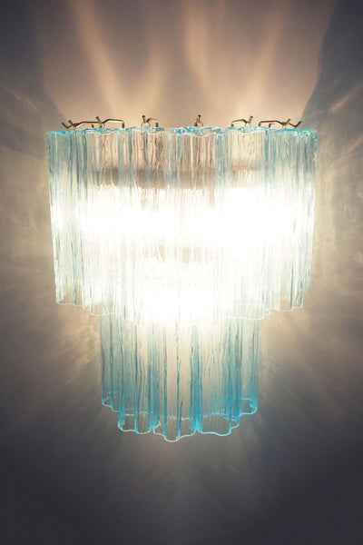 Murano Blue Glass Wall Lamp– Tube Design