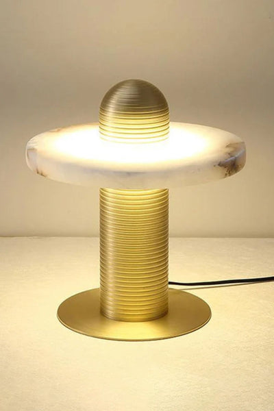 rbit Alabaster Disc Table Lamp