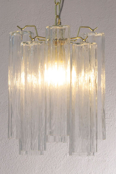 Vintage Murano Glass Tronchi Pendant Light