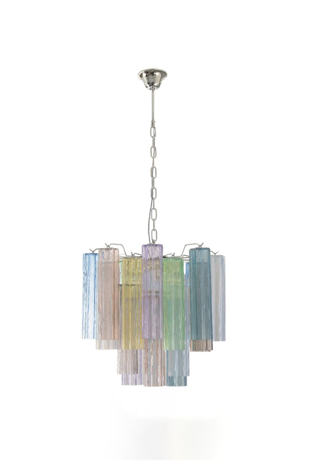 Multi-Colored Murano Glass Tronchi Chandelier