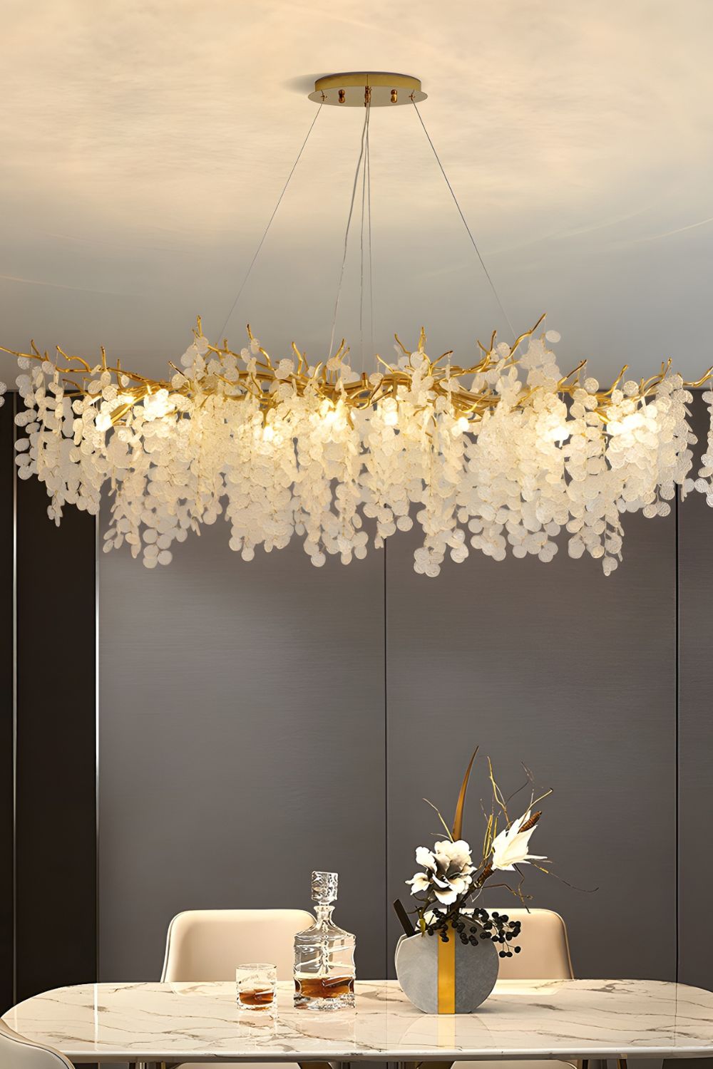 Shiro Noda Crystal Chandeliers - SamuLighting