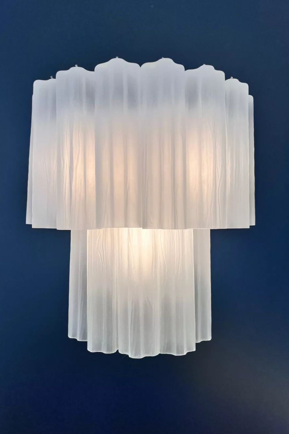 Murano frosted white glass tube Wall Lamp