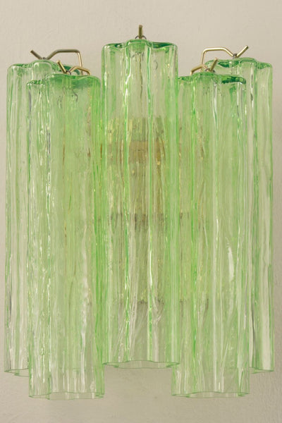 Bright Green Murano Glass Wall Lamp