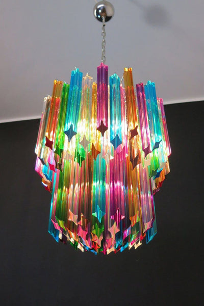 Quadridri Multicolor Prism Chandelier