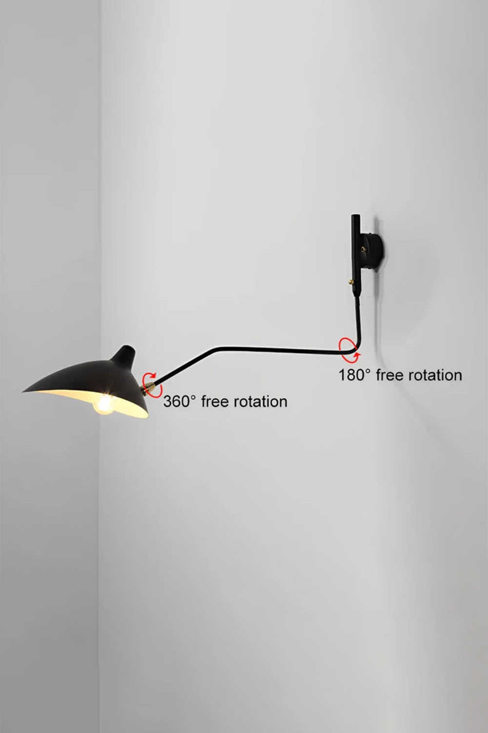 Adjustable Swing Arm Wall Lamp
