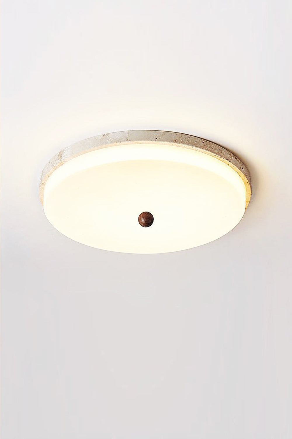 Aeon Travertine Globe Ceiling Light