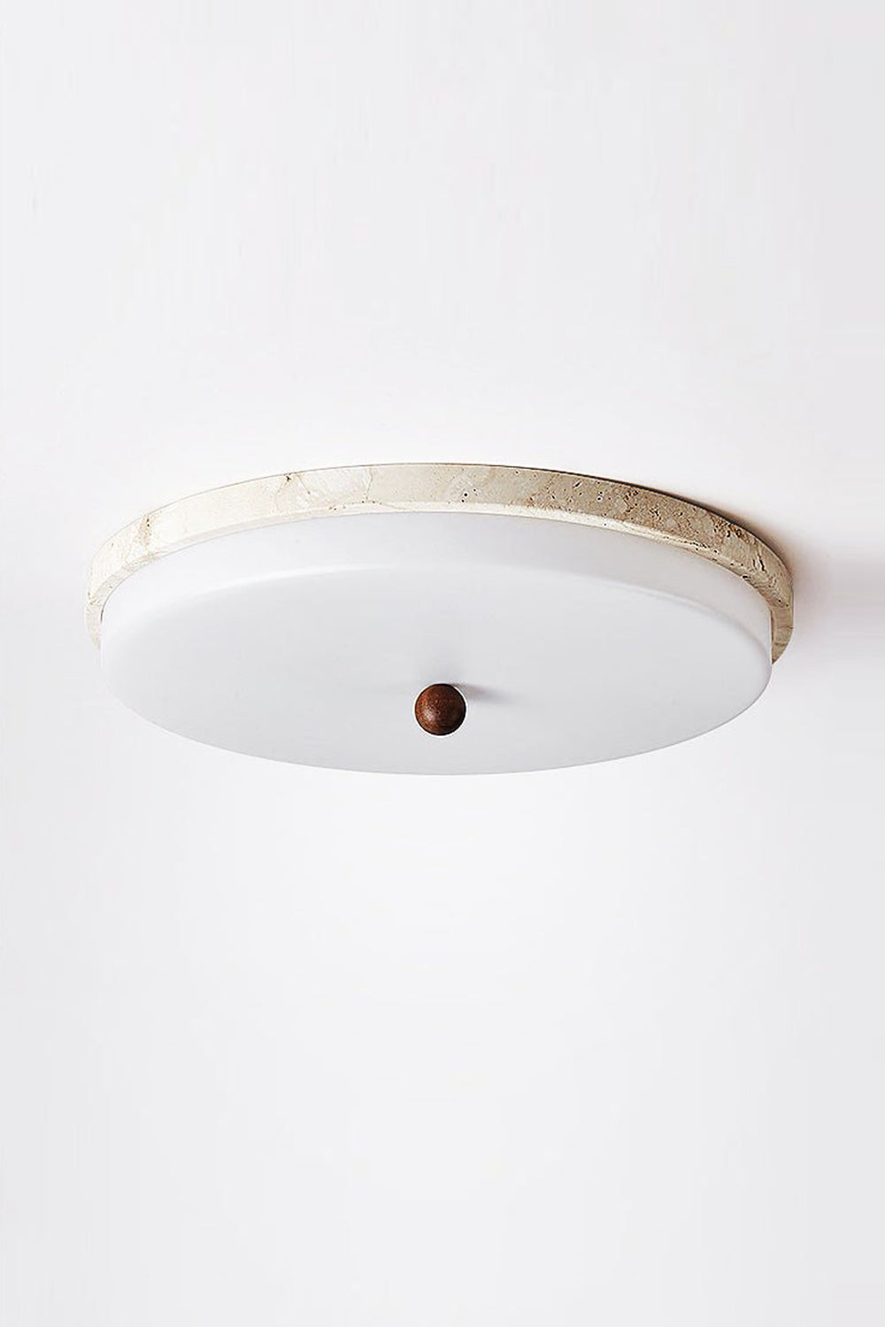 Aeon Travertine Globe Ceiling Light