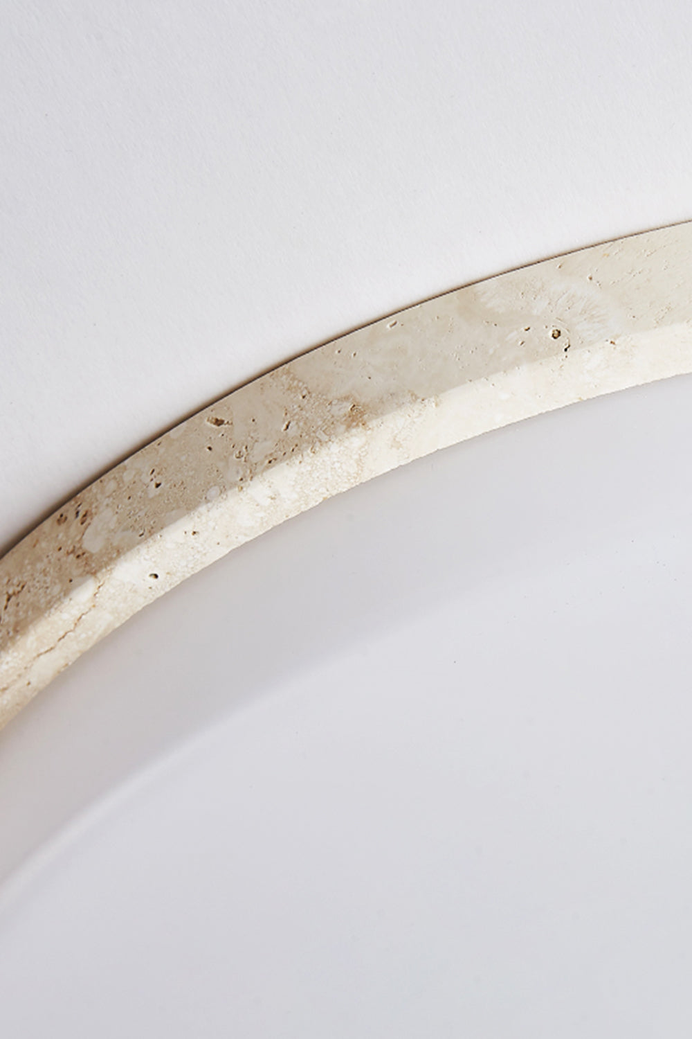 Aeon Travertine Globe Ceiling Light