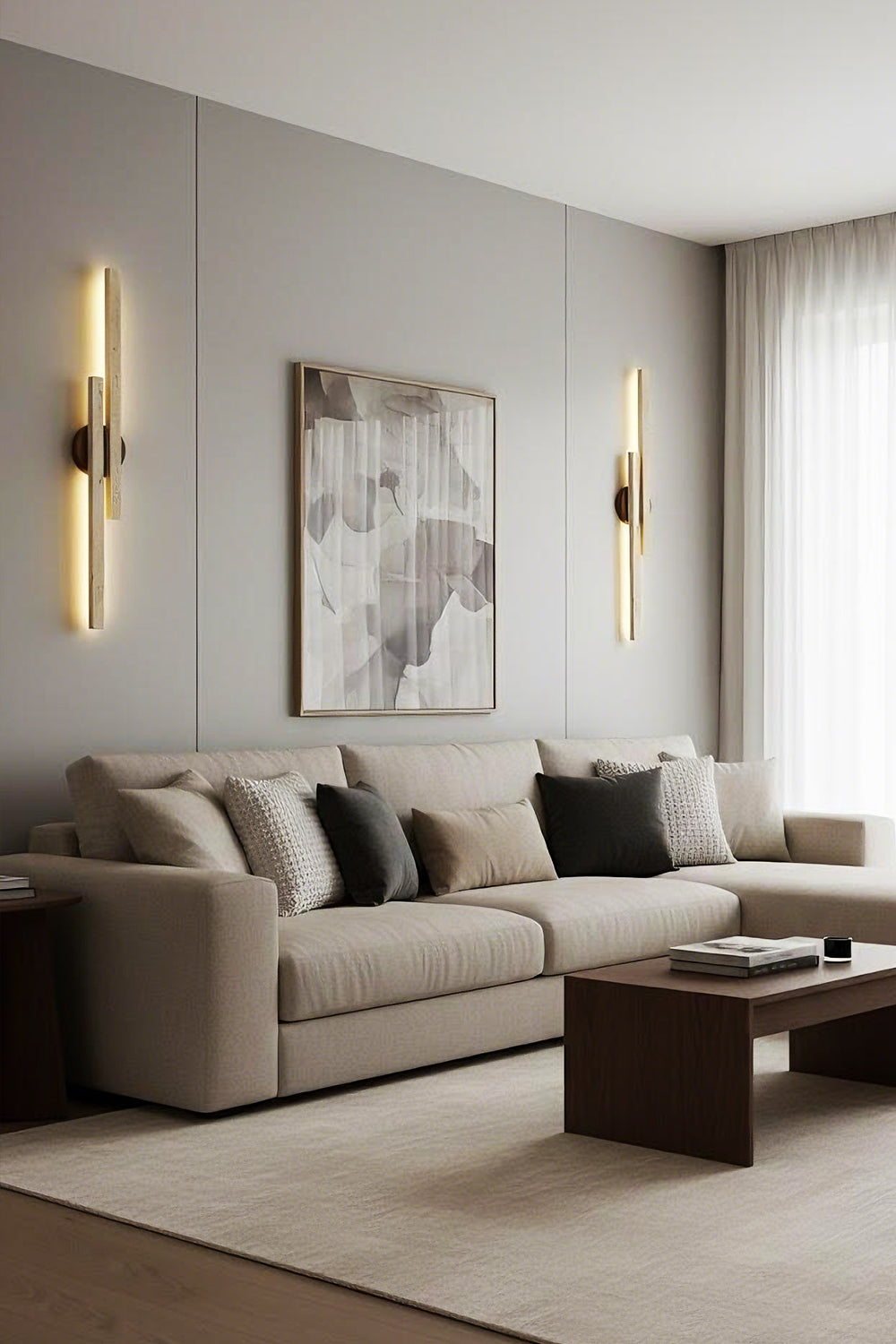 Aeris Travertine Wall Light