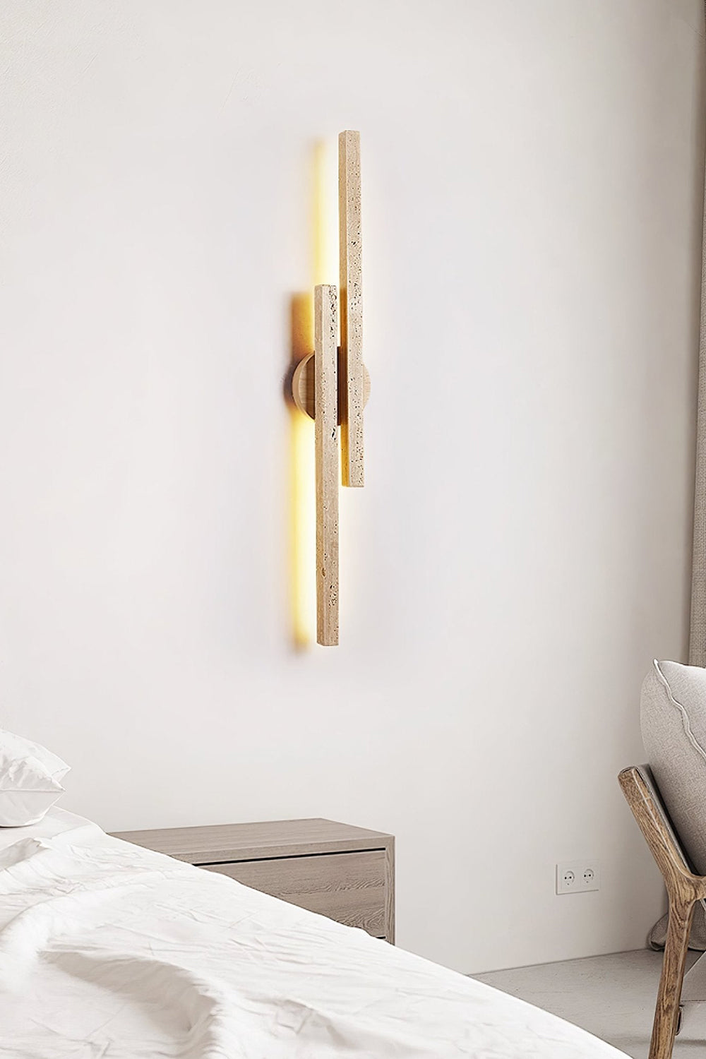 Aeris Travertine Wall Light