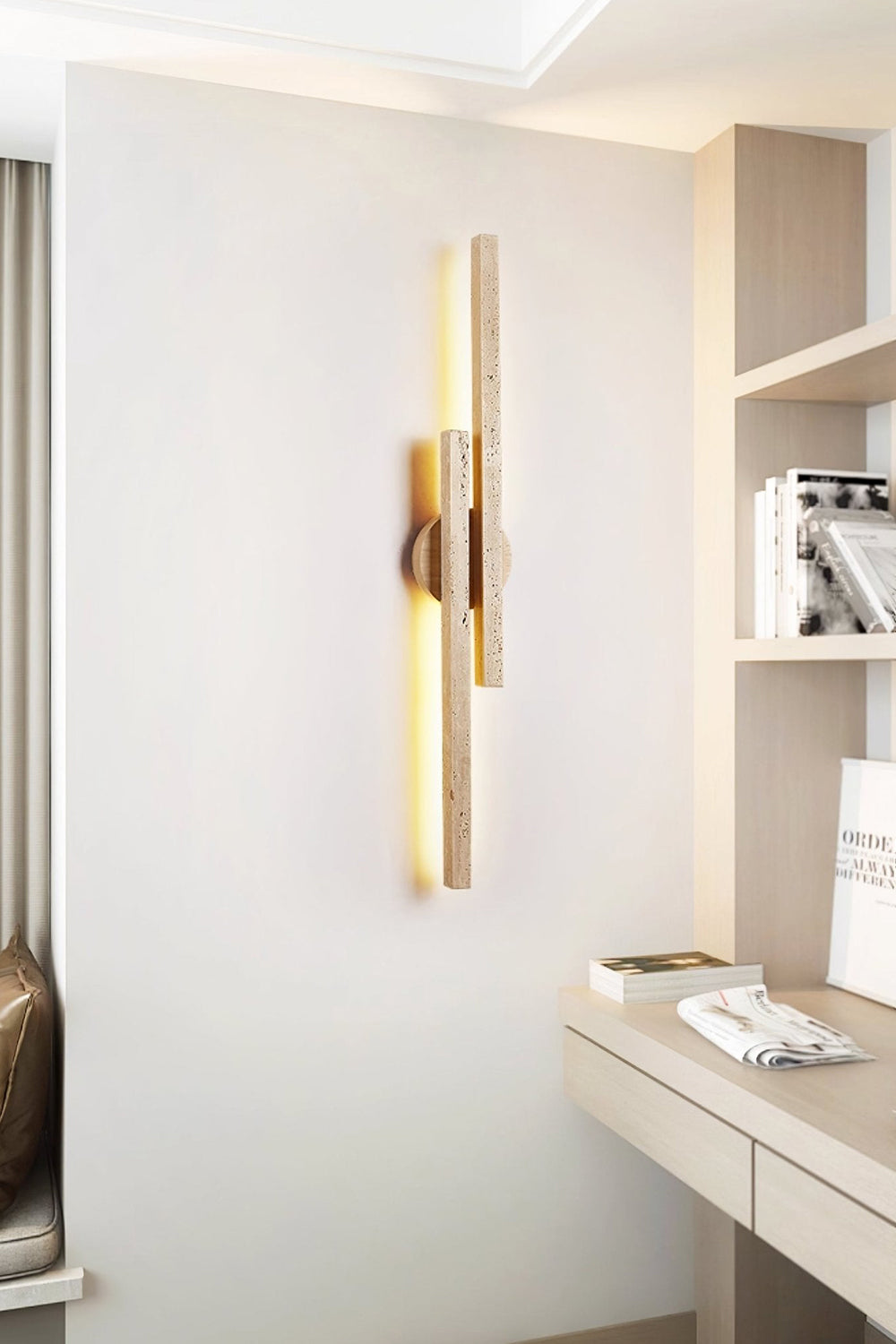 Aeris Travertine Wall Light