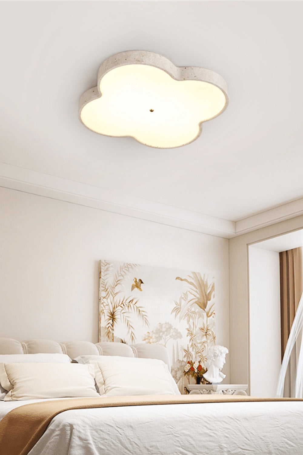 Aethel Cloud Travertine Ceiling Lamp