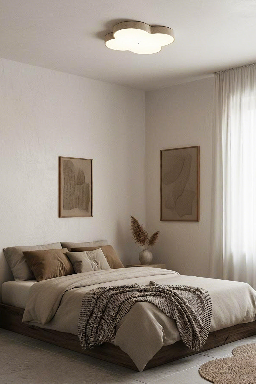 Aethel Cloud Travertine Ceiling Lamp