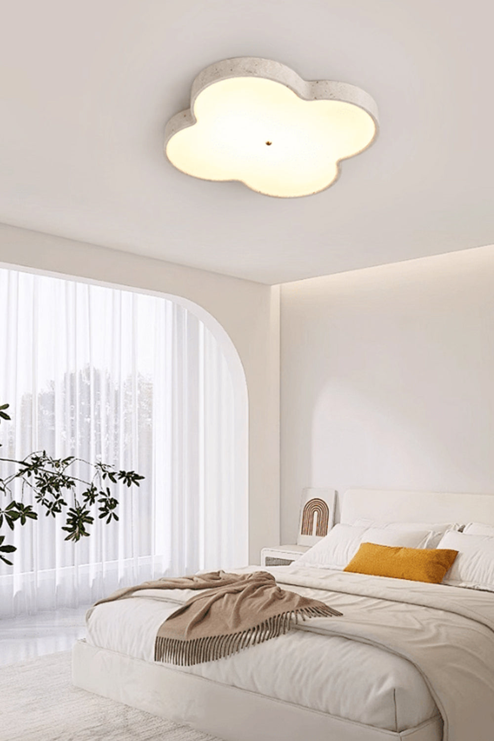 Aethel Cloud Travertine Ceiling Lamp