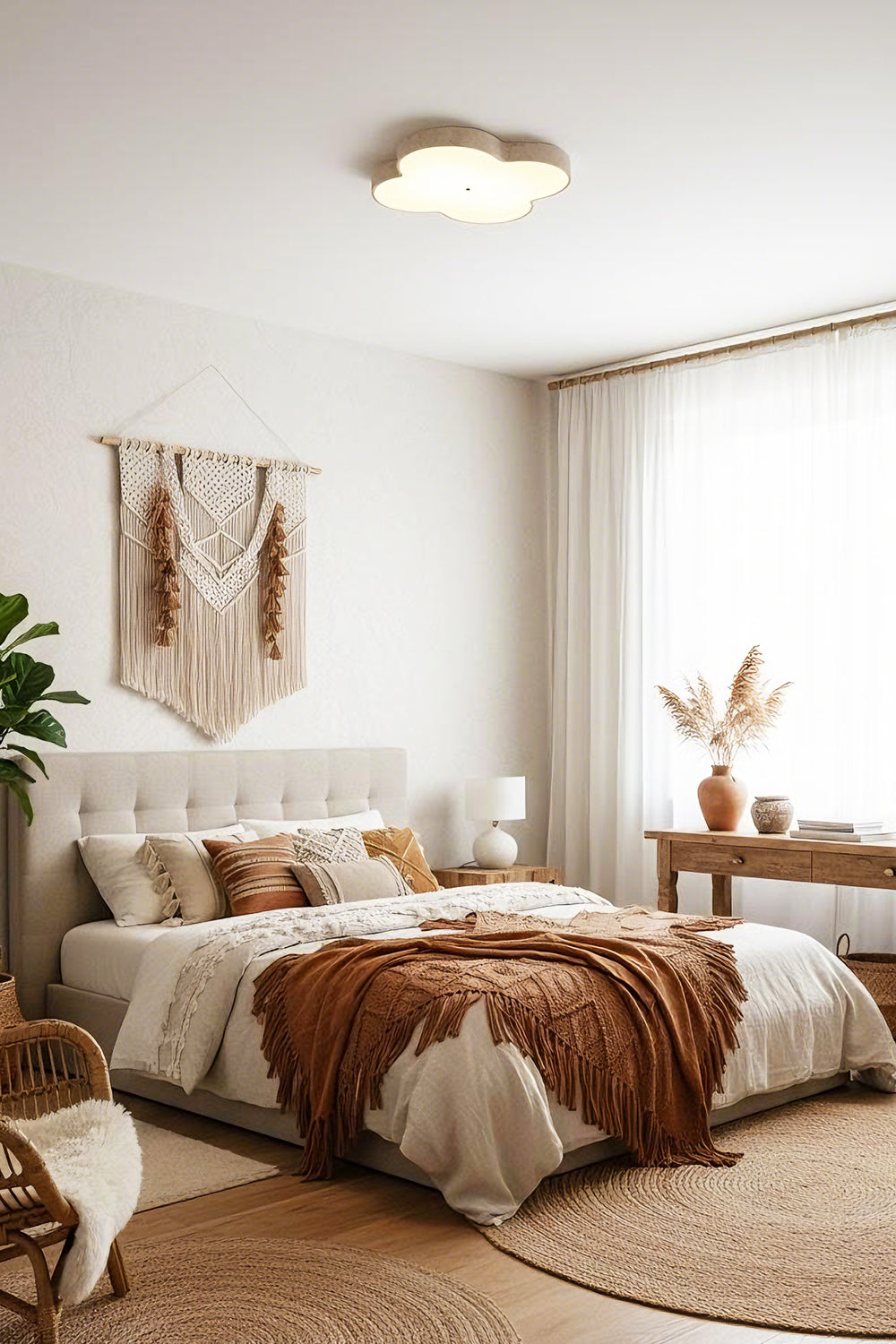 Aethel Cloud Travertine Ceiling Lamp