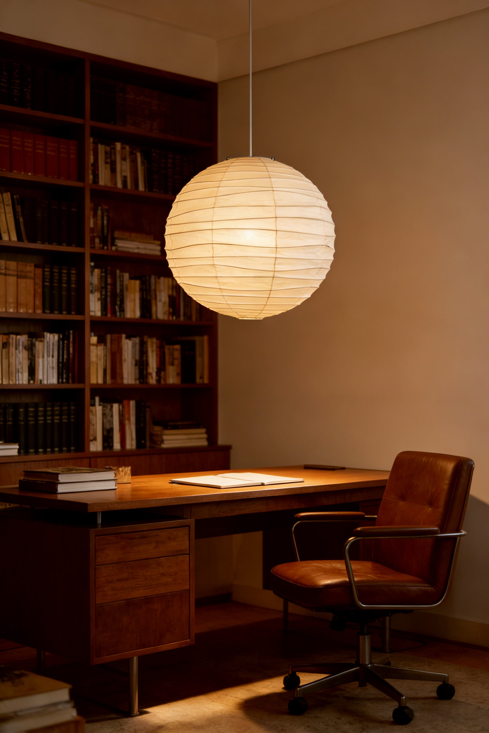 Akari 55D Pendant Lamp – Soft Glow Japanese Minimalist Light