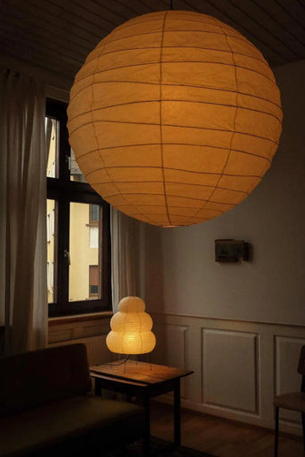 Akari 55D Pendant Lamp – Soft Glow Japanese Minimalist Light