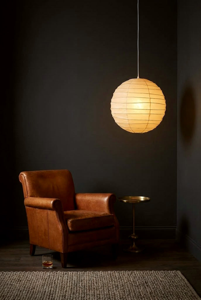 Akari 55D Pendant Lamp – Soft Glow Japanese Minimalist Light