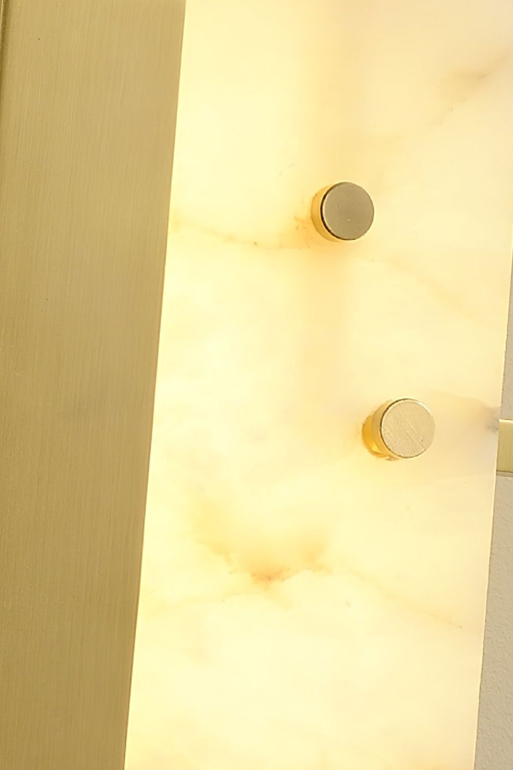 Alabaster Brass Wall Sconce
