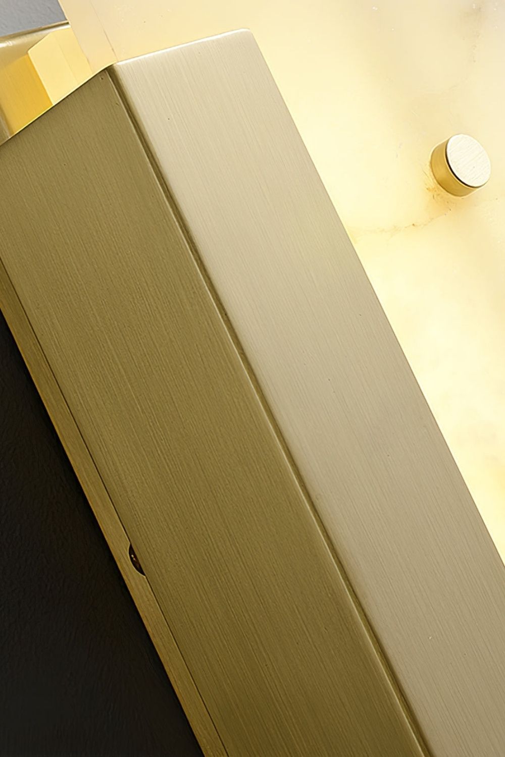 Alabaster Brass Wall Sconce