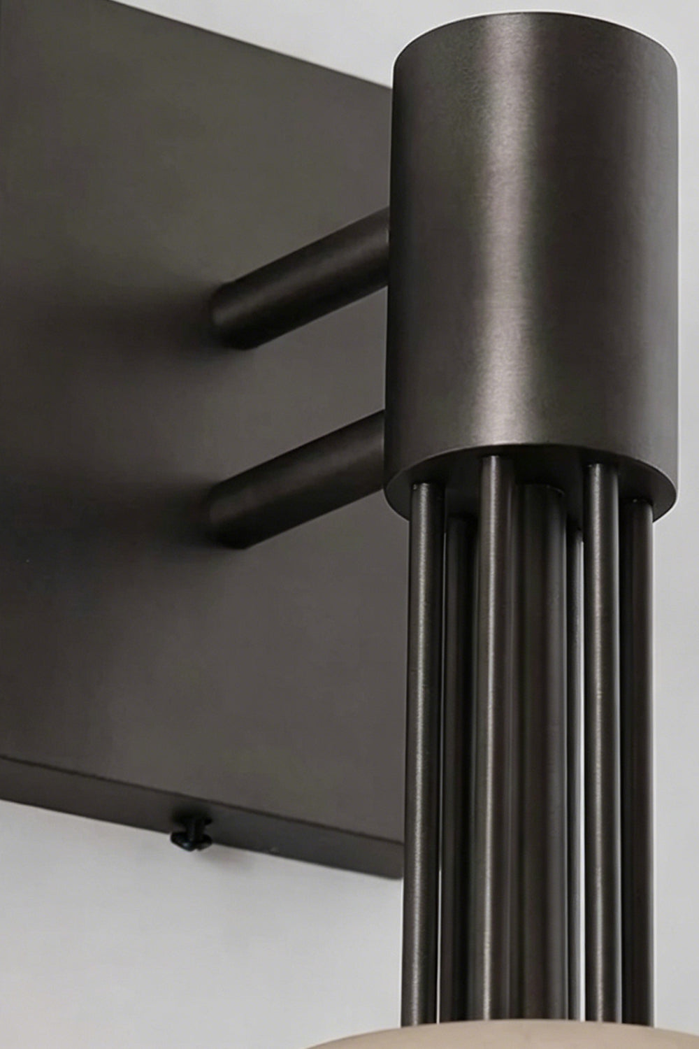 Alabaster Pillar Orb Wall lamp |Metal detail | Samu  Lamp