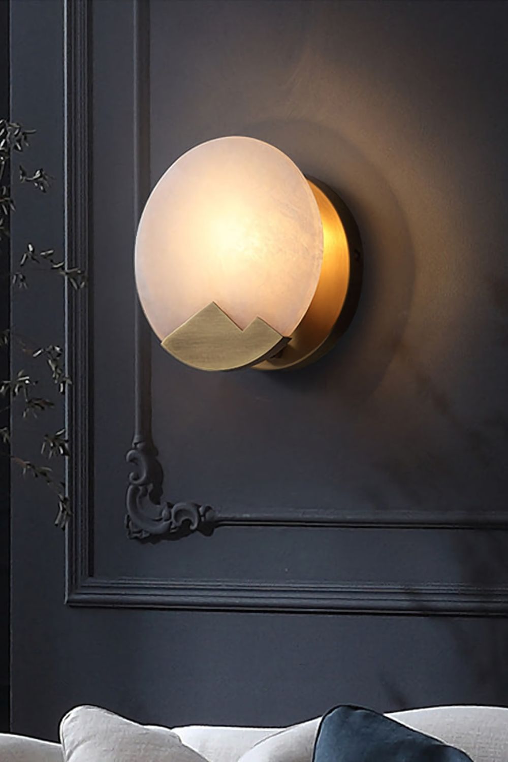 Alabaster Brass Wall Light - SamuLighting