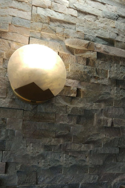 Alabaster Brass Wall Light - SamuLighting