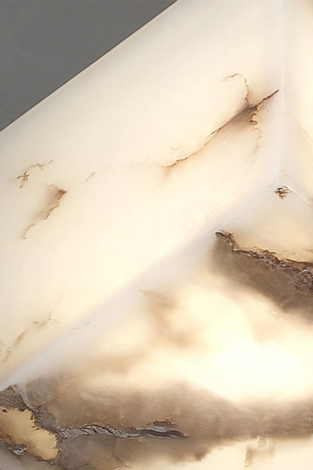 Alabaster Cubic Table Lamp
