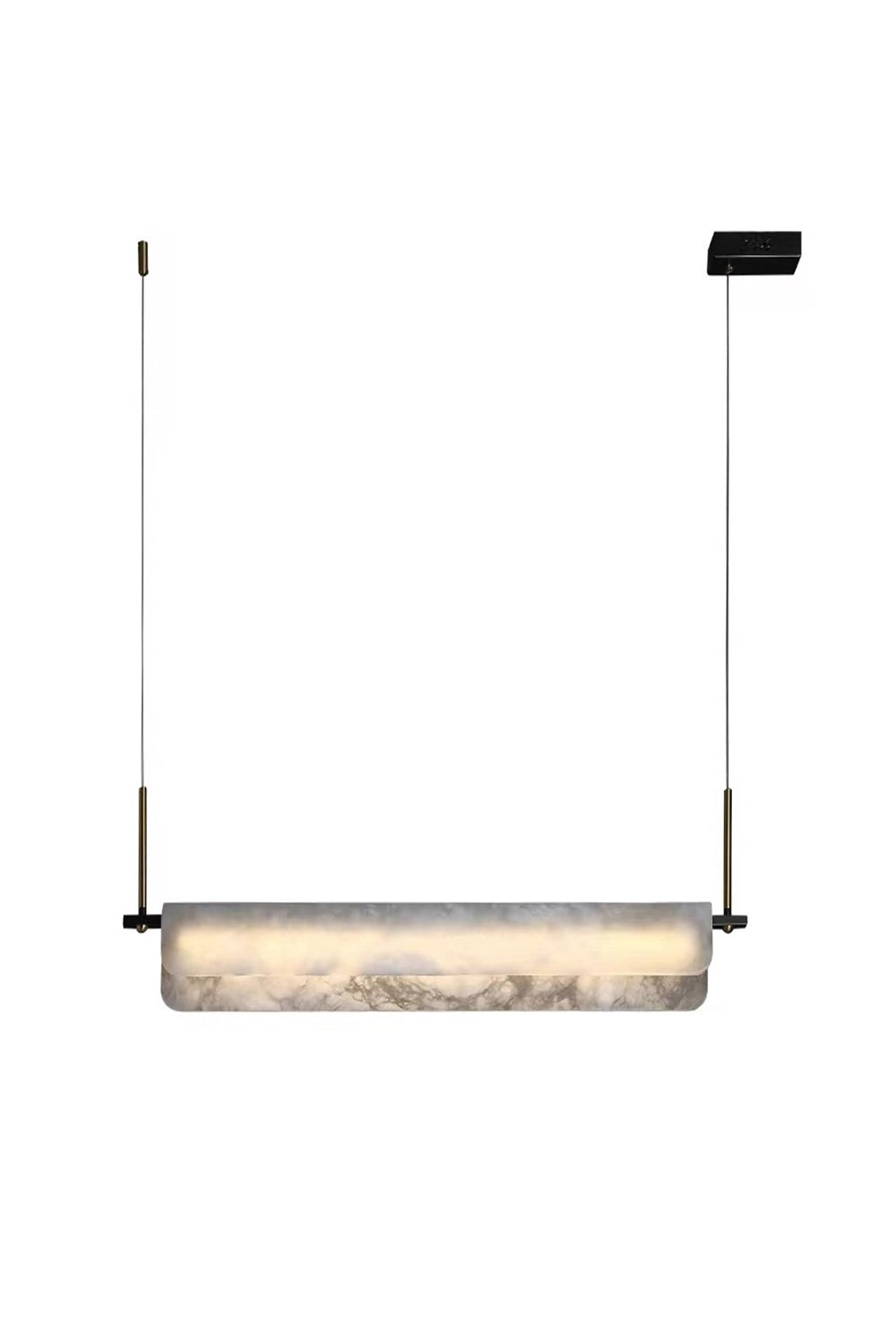 Alabaster Dining Linear Chandelier - SamuLighting