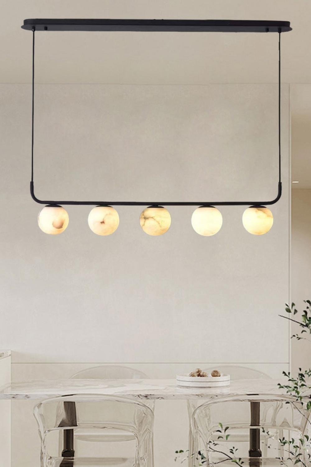 Alabaster Global Linear Pendant - SamuLighting