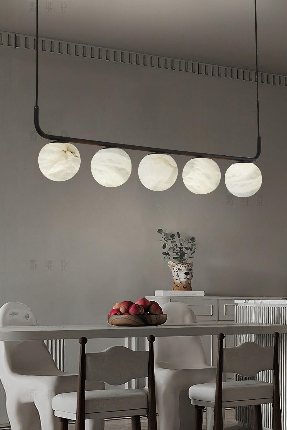 Alabaster Global Linear Pendant - SamuLighting