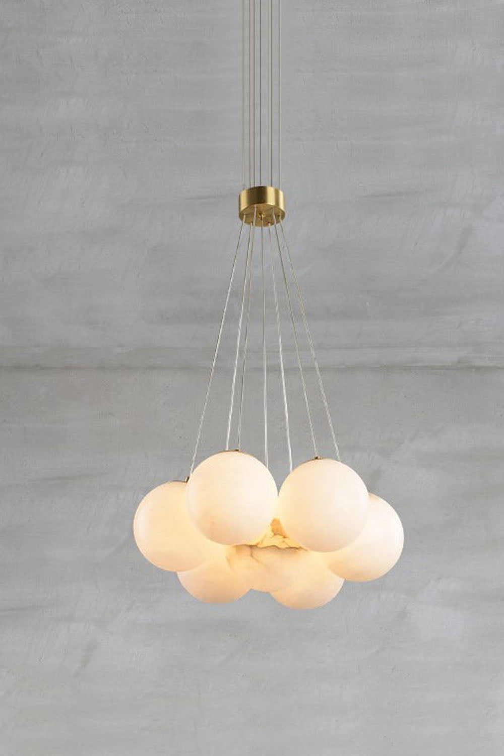 Alabaster Globe Clusters Chandeliers
